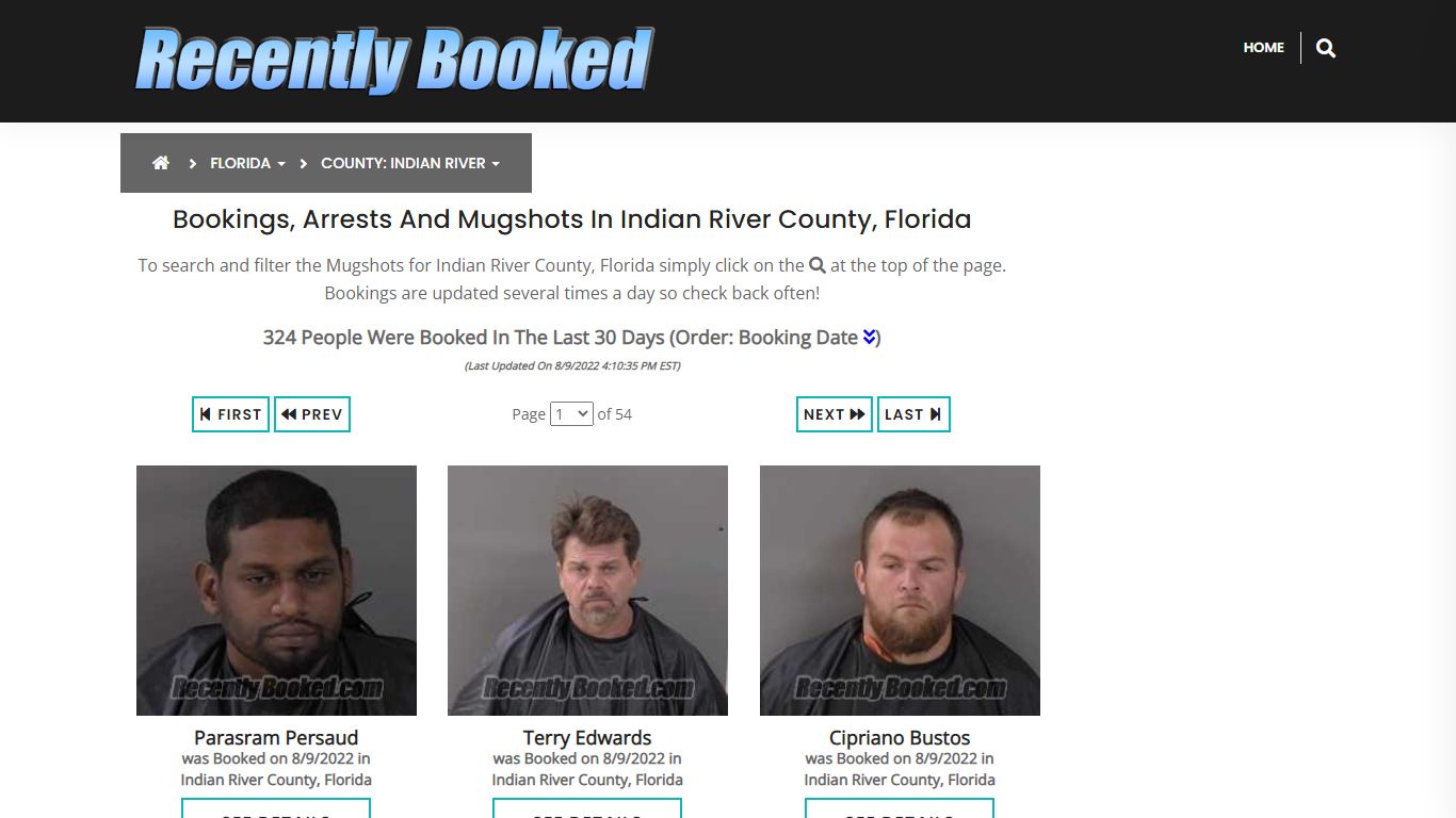 Recent bookings, Arrests, Mugshots in Indian River County ...